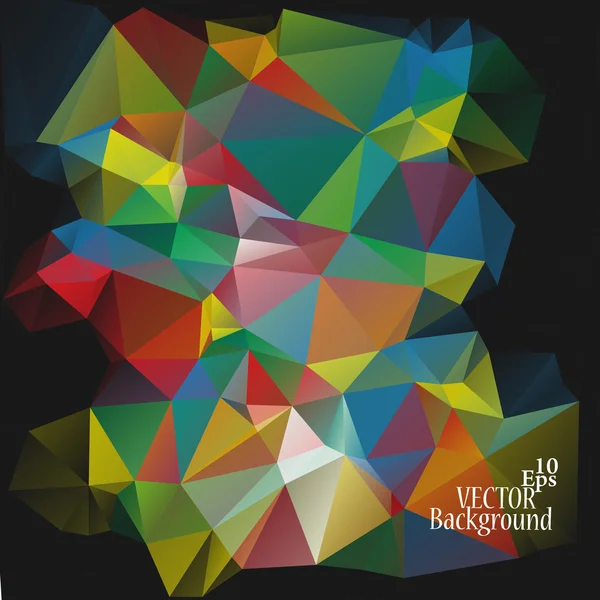 Modelos de Design Multicolor (Vermelho, Verde, Azul, Amarelo). Geometric Triangular Abstract Modern Vector Background . — Vetor de Stock