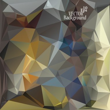 Çok renkli (mavi, sarı, gri) tasarım şablonları. Geometrik üçgen soyut Modern vektör arka plan. 
