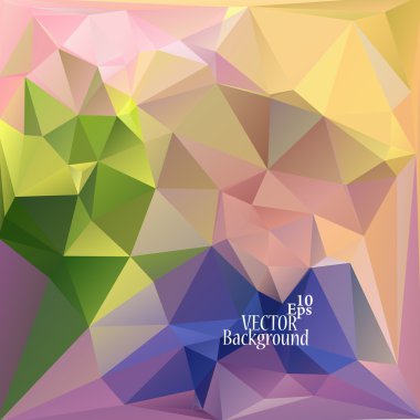 Çok renkli ( Yeşil, Mavi, Gül, Mor, Mor) Tasarım Şablonları. Geometrik Üçgen Soyut Modern Vektör Arka Plan. 