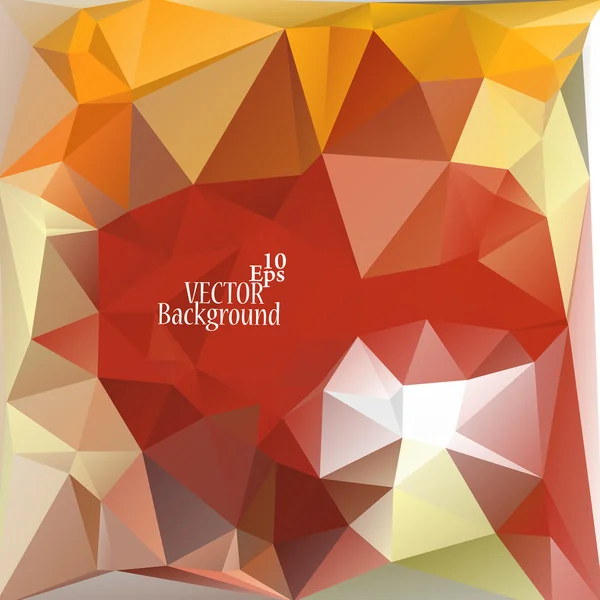Plantillas de diseño multicolor (rojo, marrón, naranja). Fondo geométrico triangular abstracto moderno vectorial . — Vector de stock