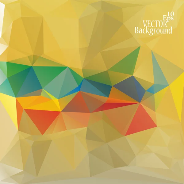 Modelos de Design Multicolor (Amarelo, Vermelho, Verde, Azul). Geometric Triangular Abstract Modern Vector Background . — Vetor de Stock