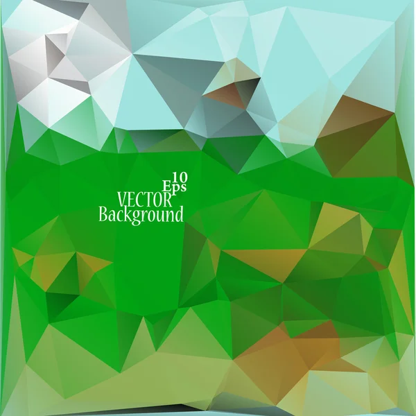 Modèles de conception multicolore (bleu, vert, brun). Géométrique Triangulaire Résumé Moderne Vecteur Fond . — Image vectorielle