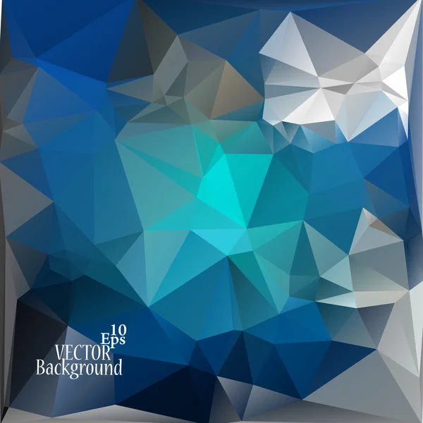 Modelos de Design Multicolor (Azul, Cinza). Geometric Triangular Abstract Modern Vector Background . — Vetor de Stock