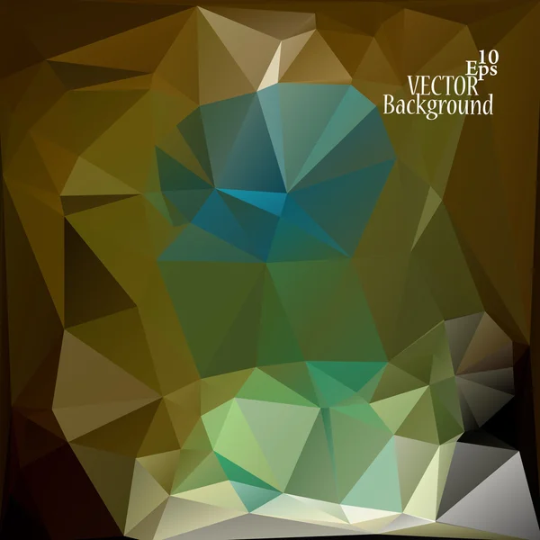Plantillas de diseño multicolor (azul, verde, marrón). Fondo geométrico triangular abstracto moderno vectorial . — Archivo Imágenes Vectoriales