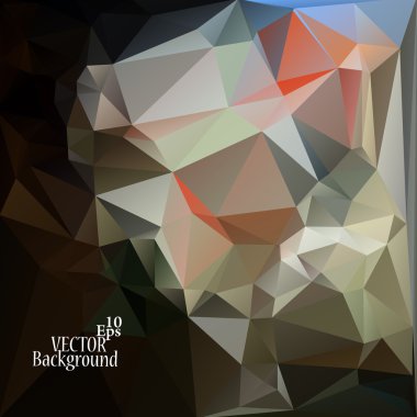 Çok renkli tasarım şablonları. Üçgen geometrik soyut Moder