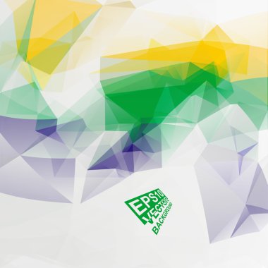 çok renkli tasarım şablonları. geometrik üçgen soyut modern vektör arka plan. 