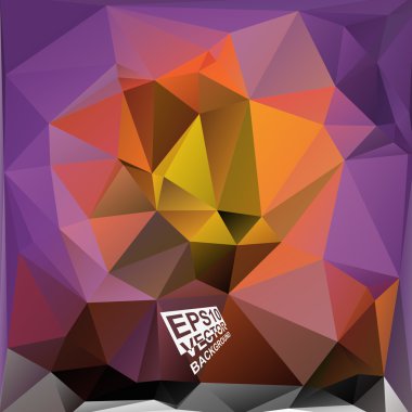 çok renkli tasarım şablonları. geometrik üçgen soyut modern vektör arka plan. 