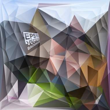 çok renkli tasarım şablonları. geometrik üçgen soyut modern vektör arka plan. 
