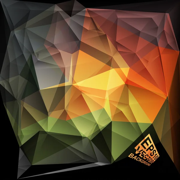 Mal for design med flere farger. Geometrisk triangulær abstrakt moderne vektorbakgrunn . – stockvektor