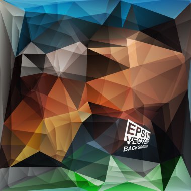 çok renkli tasarım şablonları. geometrik üçgen soyut modern vektör arka plan. 