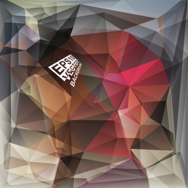 çok renkli tasarım şablonları. geometrik üçgen soyut modern vektör arka plan. 