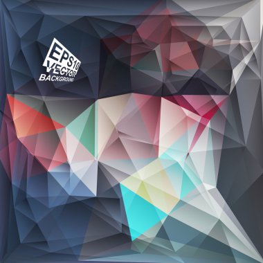 çok renkli tasarım şablonları. geometrik üçgen soyut modern vektör arka plan. 