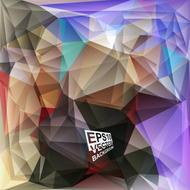 çok renkli tasarım şablonları. geometrik üçgen soyut modern vektör arka plan. 