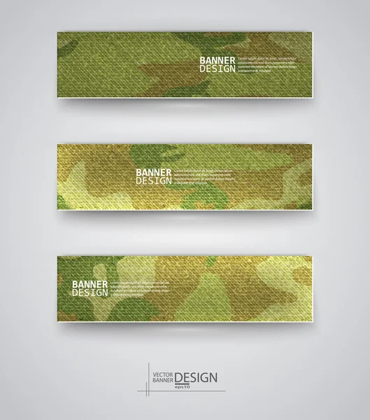 Conjunto de banner abstrato com fundo cáqui. Ilustração vetorial . —  Vetores de Stock