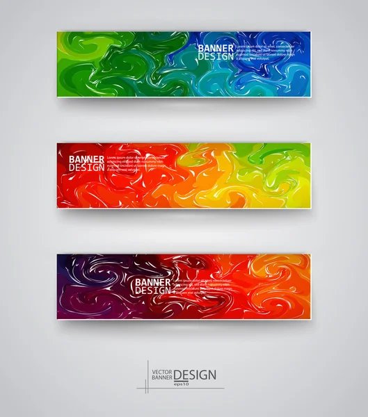 Web design templates. Set of Banners — Stock Vector