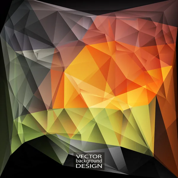 Multicolor formgivningsmallar. geometriska trekantiga abstrakt modern vektor bakgrund. — Stock vektor