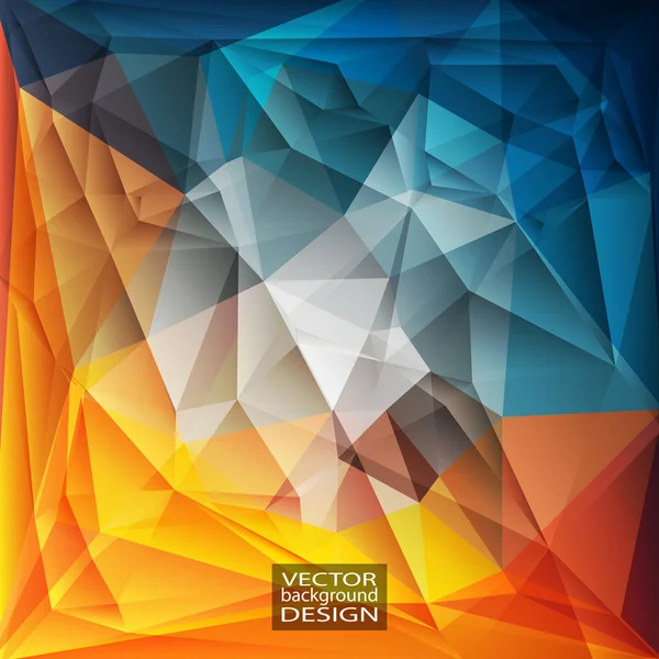 Templat Desain Multicolor. Latar Belakang Vektor Modern Abstrak Geometrik Segitiga  . Stok Ilustrasi 