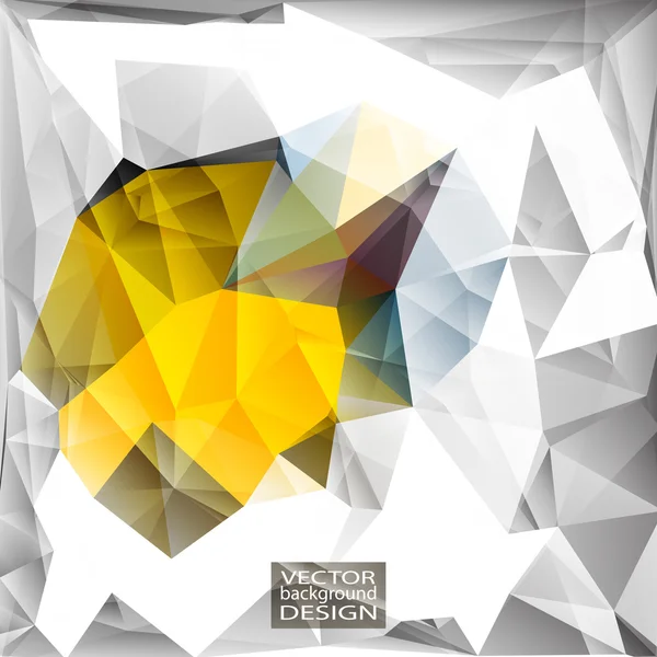 Modèles de conception multicolore (jaune, gris, rose). Géométrique Triangulaire Résumé Moderne Vecteur Fond . — Image vectorielle