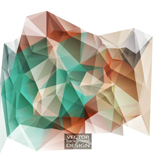 Modèles de conception multicolore (vert, rouge, brun). Géométrique Triangulaire Résumé Moderne Vecteur Fond . — Image vectorielle