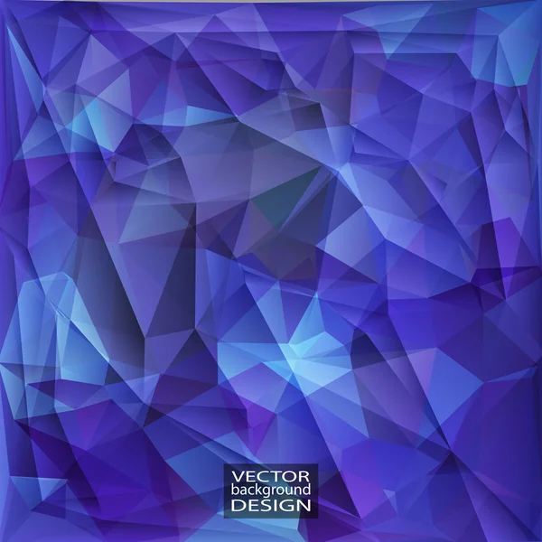 Modelos de Design Multicolor (Azul, Roxo, Violeta). Geometric Triangular Abstract Modern Vector Background . — Vetor de Stock