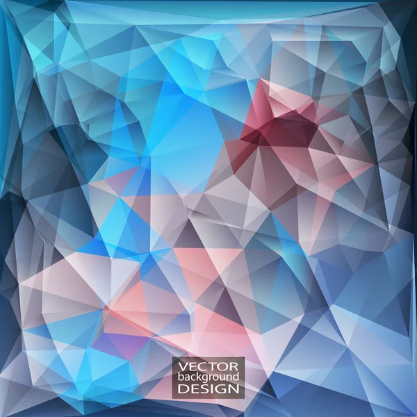 Plantillas de diseño multicolor (azul, rosa, violeta). Fondo geométrico triangular abstracto moderno vectorial . — Archivo Imágenes Vectoriales