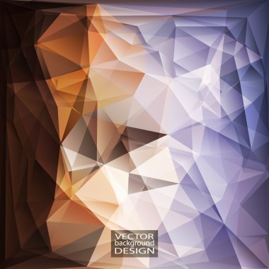 Çok renkli tasarım şablonları. Üçgen geometrik soyut Moder