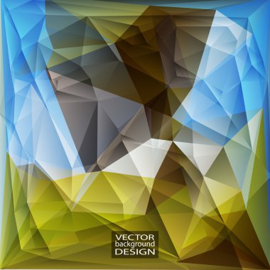 Çok renkli tasarım şablonları. Üçgen geometrik soyut Moder