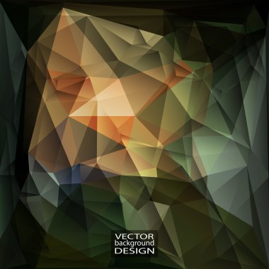 Çok renkli tasarım şablonları. Üçgen geometrik soyut Moder