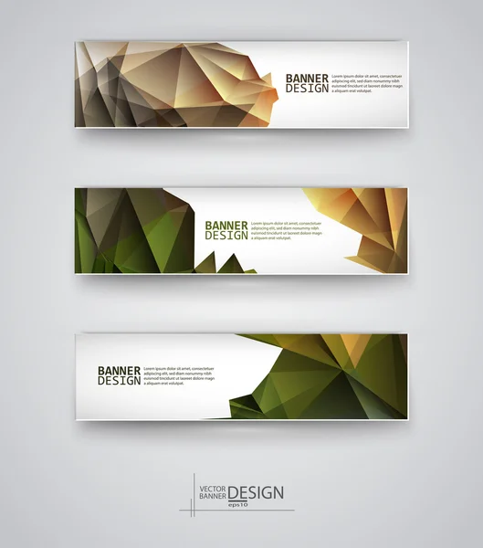 Web design templates. Set of Banners — Stock Vector