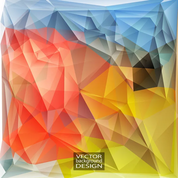 Plantillas de diseño multicolor. Moder geométrico triangular abstracto — Vector de stock