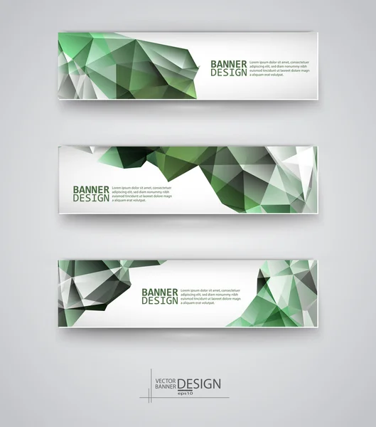 Modelos de web design. Conjunto de Banners — Vetor de Stock