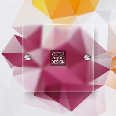 çok renkli tasarım şablonları. geometrik üçgen soyut modern vektör arka plan. 