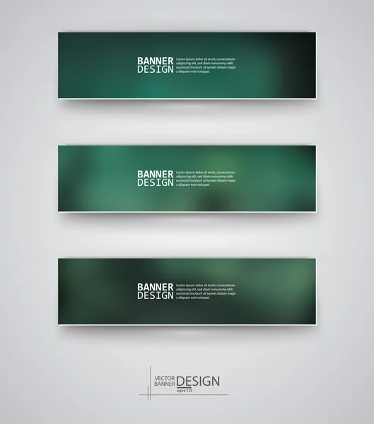 Plantillas de diseño empresarial. Set de Banners con fondos azules multicolores — Vector de stock