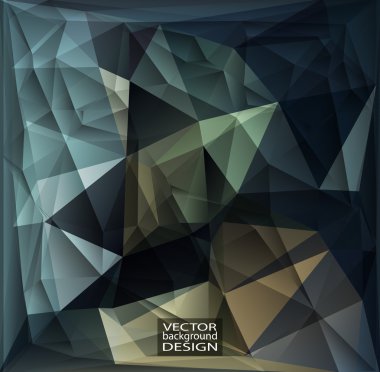 Çok renkli tasarım şablonları. Üçgen geometrik soyut Moder