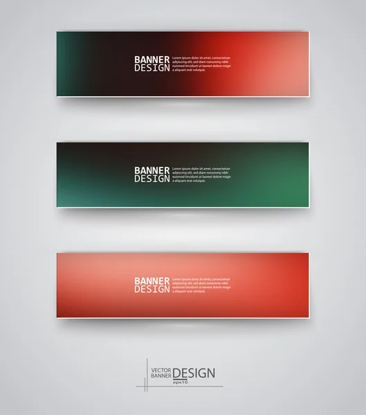 Plantillas de diseño empresarial. Set de Banners con fondos azules multicolores — Vector de stock