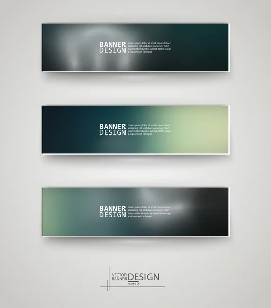 Plantillas de diseño empresarial. Set de Banners con fondos azules multicolores — Vector de stock