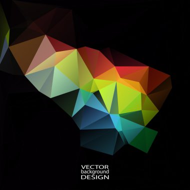 geometrik üçgen soyut modern vektör arka plan. 