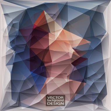 geometrik üçgen soyut modern vektör arka plan. 