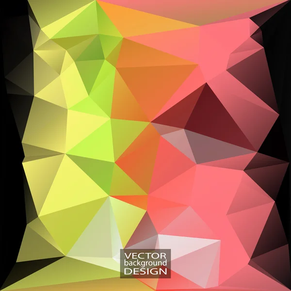 Geometric Triangular Abstract Modern Vector Background. — Stock Vector