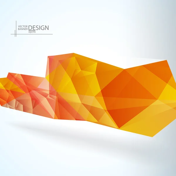 Geometric Triangular Abstract Modern Vector Background. — Stock Vector