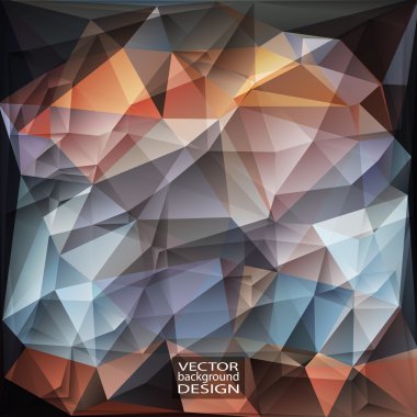 geometrik üçgen soyut modern vektör arka plan. 
