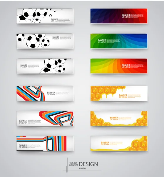 Web design templates. Set of Banners — Stock Vector