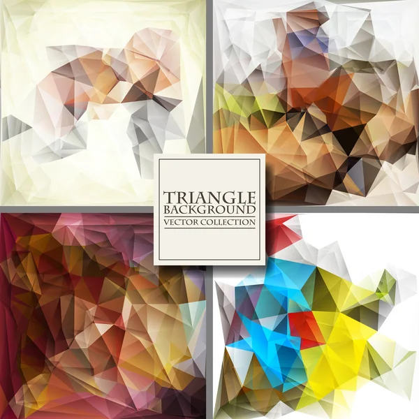 Multicolor ontwerpsjablonen. geometrische driehoekige abstracte moderne vector achtergrond. — Stockvector