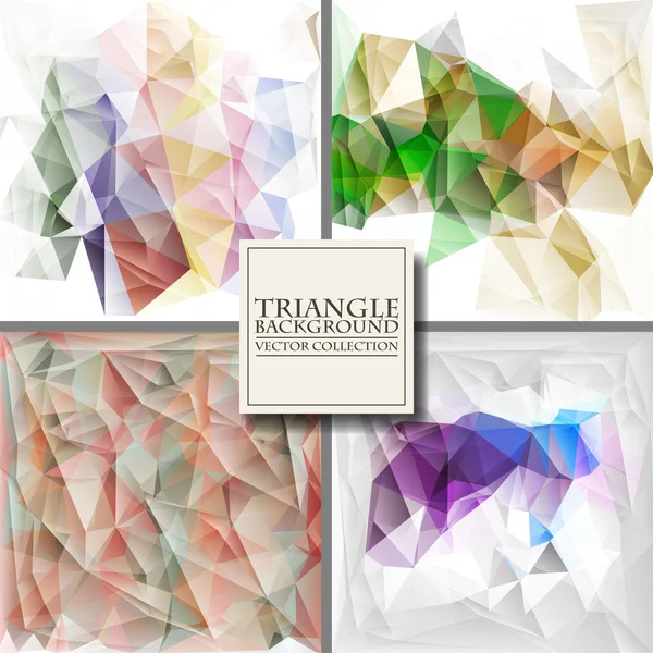 Geometric Triangular Abstract Modern Backgrounds. Vector Illustration. — Stockvector