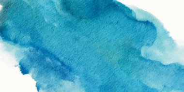 Ağ başlıkları, markalaşma, sunumlar ve modern grafik arkaplan için ideal geniş bir vektör pankartı oluşturan soyut mavi suluboya dokusu.