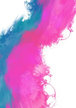 Akan pembe ve mavi boya dokularıyla dinamik soyut sanat eserleri güçlü kontrast ve sanatsal hareketlerle enerjik ve modern bir zemin oluşturuyor. Vektör İllüstrasyonu