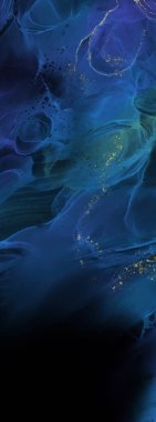 Renkli fırça elementleri olan zarif bir afiş tasarımı. Soyut dekorasyon. Vektör illüstrasyonu.