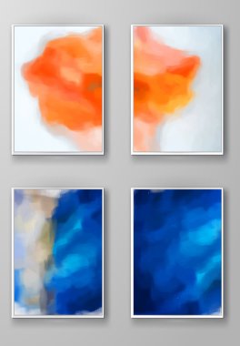 Çok renkli Mevsimlik arka planlar ile broşür.