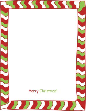 Noel şerit kenarlık.