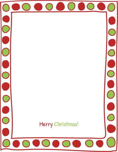 Christmas circle border. — Stock Vector